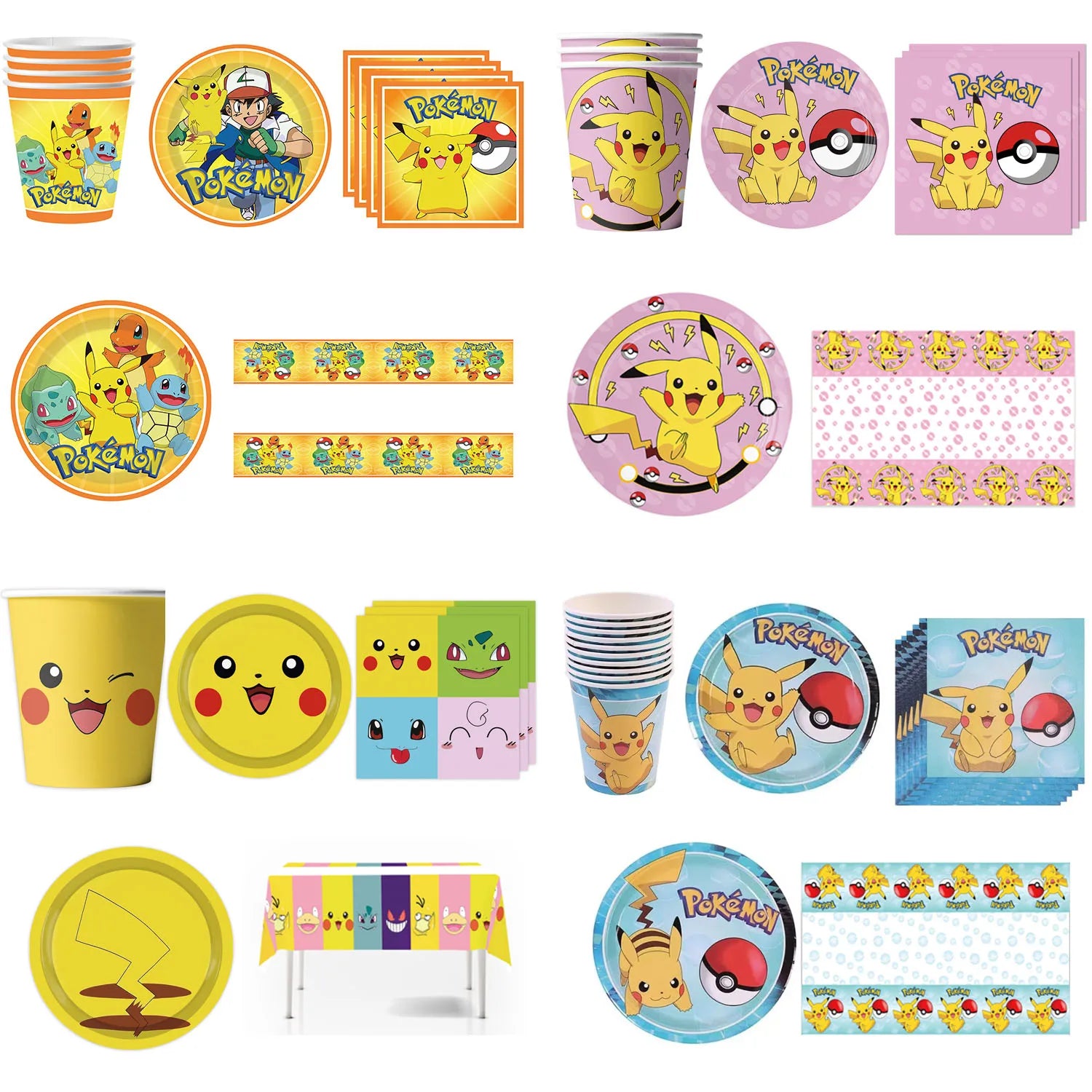 Pokémon Birthday Party Tableware Set