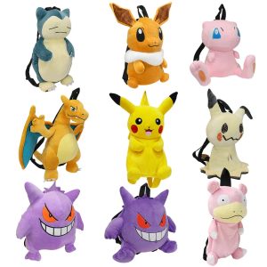 Pokemon Plush Backpack – Pikachu & More