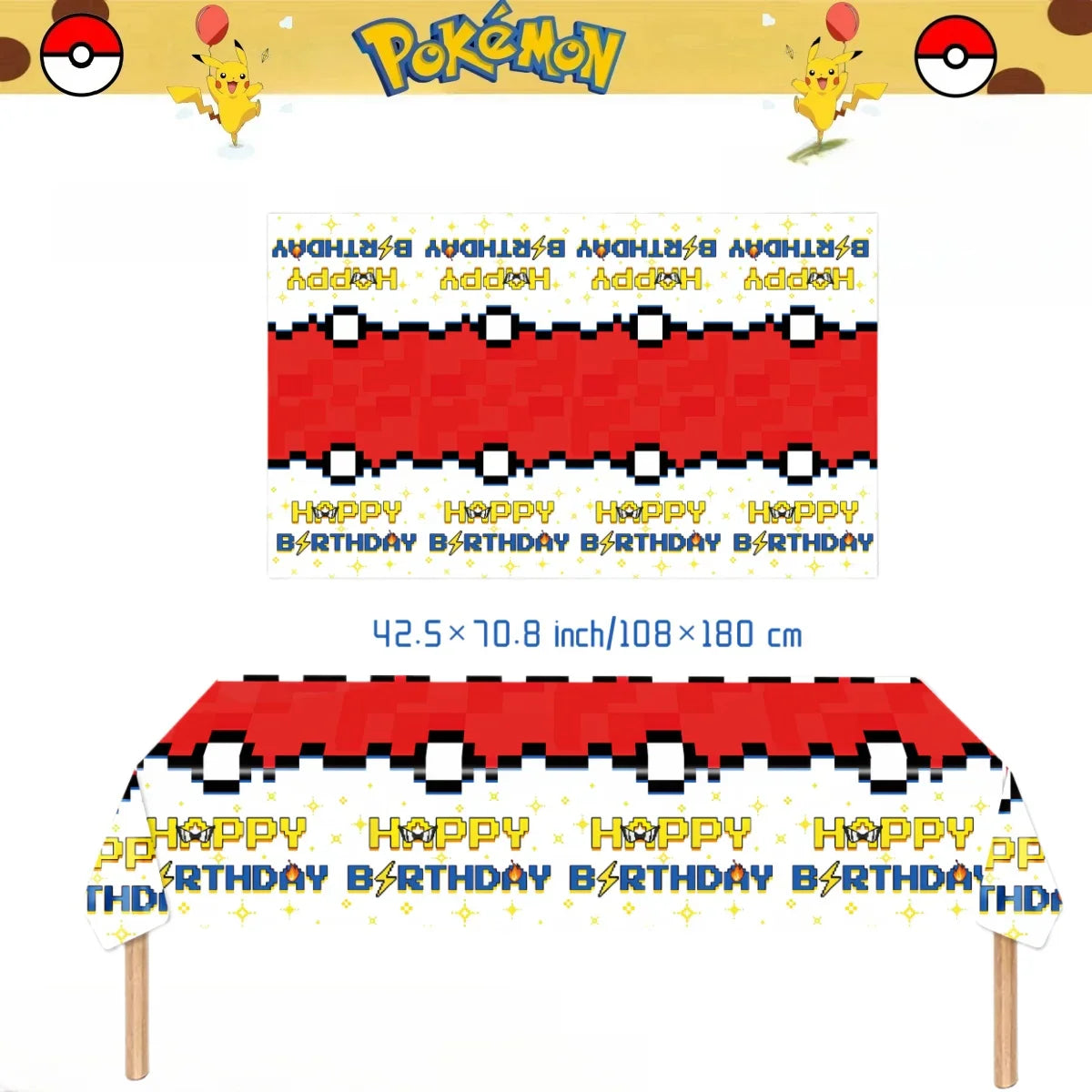 Pokémon Party Tablecloth - Image 11