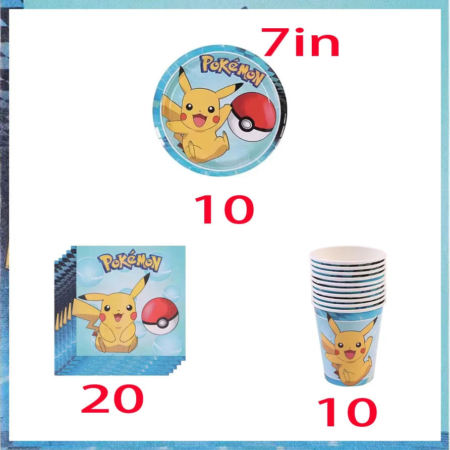 Pokémon Birthday Party Tableware Set - Image 9