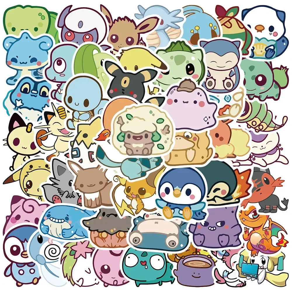 Neon Pokémon Stickers – Waterproof Anime Decals - Image 9