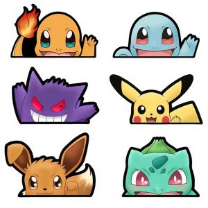 New Pokémon Animation Car Stickers