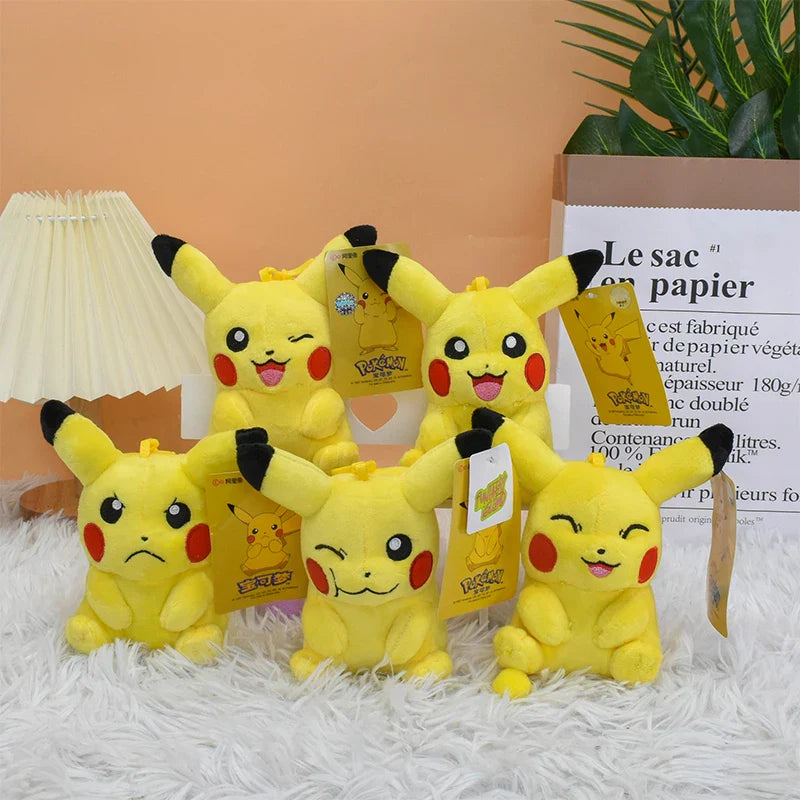 Pikachu & Friends Plush Keychain