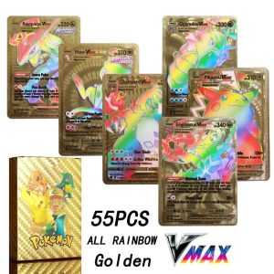 2024 NEW 27–55PCS Pokémon Colorful Gold Foil Cards