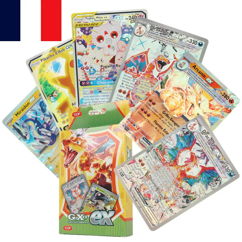 60–100Pcs French Pokémon Card Set